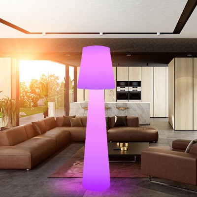 New design Wireless music playback rgb 16 color changing led nordic corner floor lamp