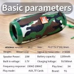 TG117 Portable Wireless BT Speaker Wireless Waterproof Outdoor USB Speakers Support AUX TF Subwoofer Loudspeaker