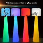 New design Wireless music playback rgb 16 color changing led nordic corner floor lamp