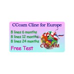 Stable Server 8 Lines cccam for europe Spain Portugal Poland OSCAM Germany for Satellite TV Receiver