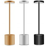 Amazon hot selling Aluminium LED dining table lamp KTV bar restaurant cordless lamp light with rechargeable battery built in