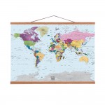 Premium quality special world map canvas print