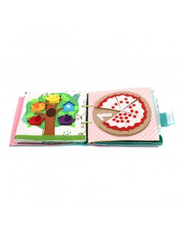 Custom colorful soft baby toys felt fabric quiet book for kid