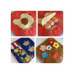 Custom colorful soft baby toys felt fabric quiet book for kid
