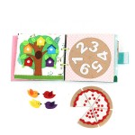 Custom colorful soft baby toys felt fabric quiet book for kid