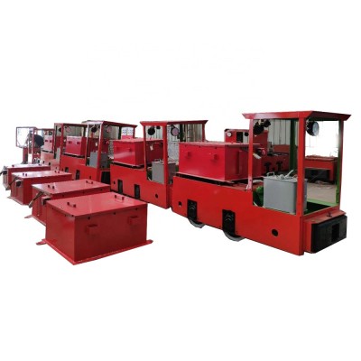 Railroad Coal Mine Underground Mining Railway Electric Locomotive Sale 8T Tunnel Battery Operated