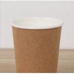 Disposable coffee cups Custom Single Double Ripple Wall Hot Drink Container Disposable Coffee Paper cups With Lids