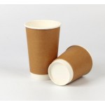 Disposable coffee cups Custom Single Double Ripple Wall Hot Drink Container Disposable Coffee Paper cups With Lids