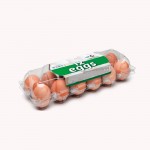 Wholesale 12 Cells Clear Eggs Food Storage Container Custom Plastic Egg Tray