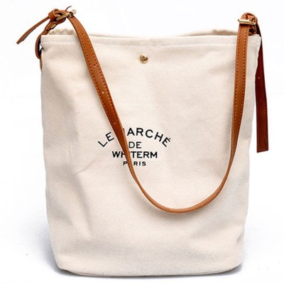 Handmade Cotton Linen Eco Reusable Shopping Shoulder Bag Tote Rural