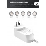 220v 24w 12v2a 24v1a eu us uk au kr ac dc adapt 3pin au nz power plug universal saa power adapter