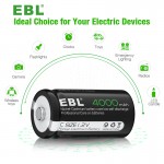 EBL China Manufacturer 100% Original Batterie Charger AAA C Battery
