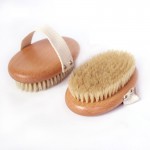 RTS Hot Sale Sisal Fiber Boar Bristle Vegan Hair Bath Brush Back Exfoliation Scrubber Massage Wooden Dry skin Body Brush 2 buyers