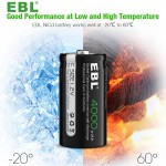 EBL China Manufacturer 100% Original Batterie Charger AAA C Battery