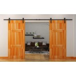 TSQ04 black Classic Barn Door Hardware for sliding BARN DOORS, Sliding Door Hardware Barn Strap Style