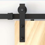 TSQ04 black Classic Barn Door Hardware for sliding BARN DOORS, Sliding Door Hardware Barn Strap Style