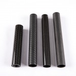 High quality Light weight 100% 3k glossy twill customized size carbon fiber tube 2000mm