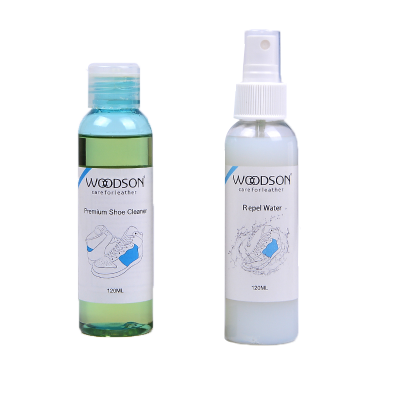 woodson leather sneaker shoe car polish cleaning kit with chemicals liquid detergent