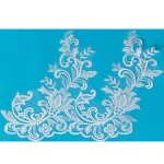 popular sequins embroidery lace trimming for dress