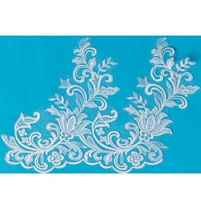 popular sequins embroidery lace trimming for dress
