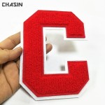 custom chenille patches no minimum, alphabet jacket patches