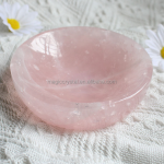 Wholesale Price Natural Rose Quartz Crystal Moon Bowl