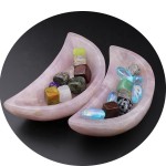 Wholesale Price Natural Rose Quartz Crystal Moon Bowl