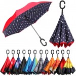 Fantastic New 2020 innovative automatic digital printing cherry blossom inverted reverse windproof double layer umbrella