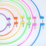 Wholesale colorful sewing craft plastic embroidery hoops Household for Adult Plastic Embroidery Hoops