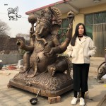 Factory High Quality Large Size Religious Decor Hindu God Ganesh Bronze Ganesha Statue Sculpture