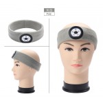 USB Rechargeable 2 IN 1 Hands Free Forehead Running Light,Sweatband Led Headlamp Headband With Led Light For Runners