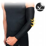 Logo custom compression arm sleeve Sports Black Arm Sleeves Cycling Basketball UV protector compression sleeve arm