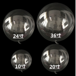 Wholesale 10 18 24 36 inch clear pvc stretchable bubble party helium transparent bobo balloons