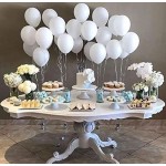 100pcs 12inch Pearl White Balloons Latex Party Balloons for Wedding Birthday Party Decorations