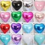18inch Heart Foil Balloon Rose gold Silver pink Blue Mylar Baloon Love Valentine's Day Blank Ballon Globo heart Shaped