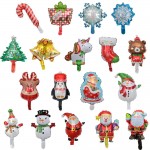 Mini Christmas Balloon Snowman Santa Claus Foil Balloon for New Year Decoration Party Supplies Kids Gifts