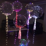 Led bobo balloons Christmas party balloons with led string light Led balloons