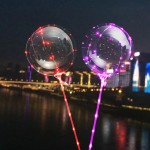 Led bobo balloons Christmas party balloons with led string light Led balloons