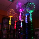 Led bobo balloons Christmas party balloons with led string light Led balloons