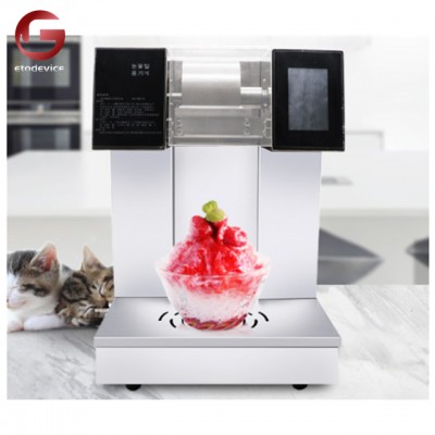 Snow Flake Ice Bingsu Machine New Arrival Water Cooling Auto Bingsu Machine Korean Flake Snow Ice Shaver Machine For Sale