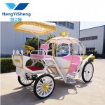 White Electric Cinderella Pumpkin Horse Carriage, Wedding carriage