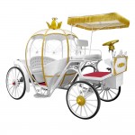 White Electric Cinderella Pumpkin Horse Carriage, Wedding carriage
