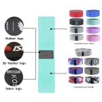 Wholesale custom 3 level resistance fabric fitness exercise workout loop yoga resistance bands