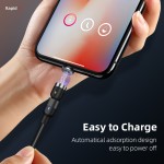 Wholesale On stock 3 in 1 magnetic charging cable 540 micro lighting mobile phones type c usb fast charging magnetic usb cableolesale On stock 3 in 1 magnetic charging cable 540 micro lighting mobile phones type c usb fast charging magnetic usb cable
