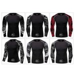 Mma Rash Guard Tops Rashguard Rash Guard Custom Compression Shirts For Men Compression Long Sleeve Compression Shirt Rash Guard