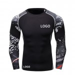 Mma Rash Guard Tops Rashguard Rash Guard Custom Compression Shirts For Men Compression Long Sleeve Compression Shirt Rash Guard