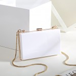 Wholesale 2021 Summer ladies Transparent Boxed Purse Crossbody Handbag Trendy women clear acrylic evening clutch bag