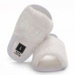 Wholesale Infant Fur Sandals Summer Girl Fancy Cute Baby Furry Slippers