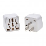 US Travel Plug Adapter EU/UK/AU/in/CN/JP/Asia/Italy/Brazil to USA (Type B), 3 Prong Grounded USA Wall Plug international