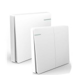 UK standard home switches Grey 2 gang 2 way 10A 250V light electrical wall switch socket 86*86mm for home